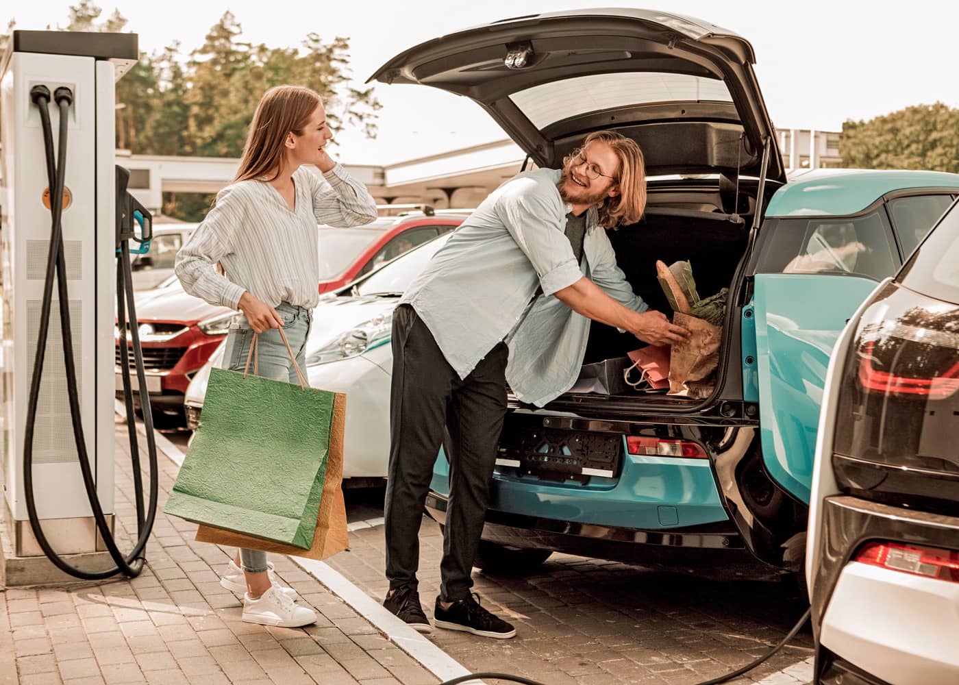 kofferbak elektrische stadsauto